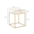 Hampton Bedside | Ivory Shagreen